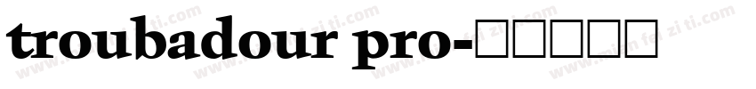troubadour pro字体转换